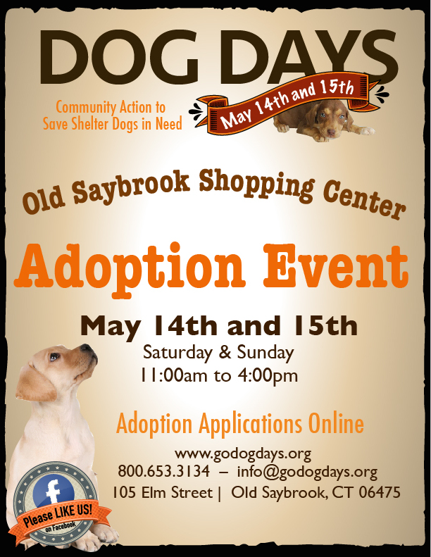 Dog Days Event May 14th and 15th!